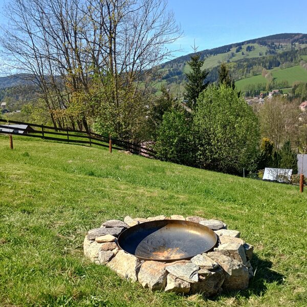outdoor fireplace