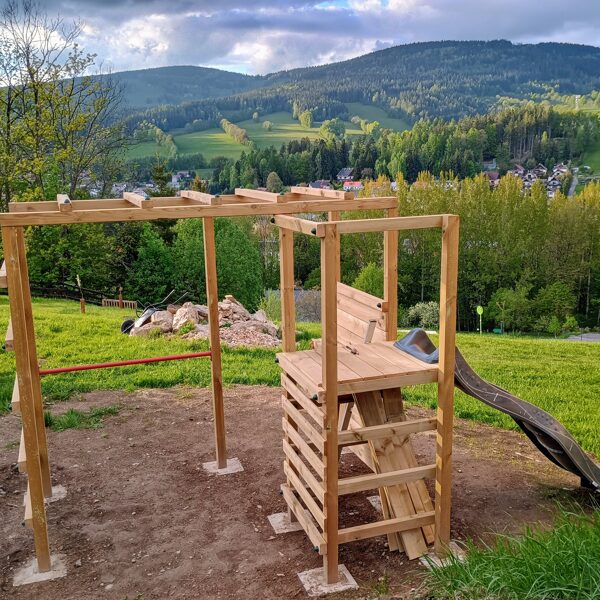 children's playground in preparation